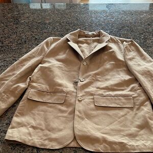 Zara Men’s Cotton Linen Blend Jacket Blazer Size XL Brand New Without Tags